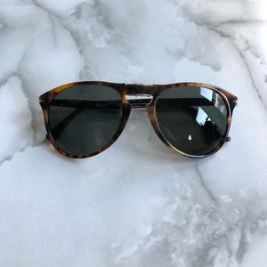 Persol Tortoise 9714S Folding Polarized Sunglasses